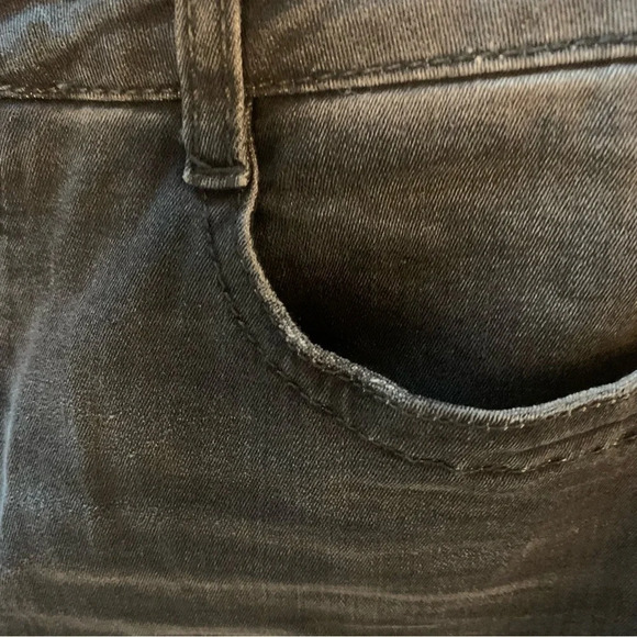 Maje Grey Skinny Jean Embroidered Back Pockets 38 - Picture 8 of 13